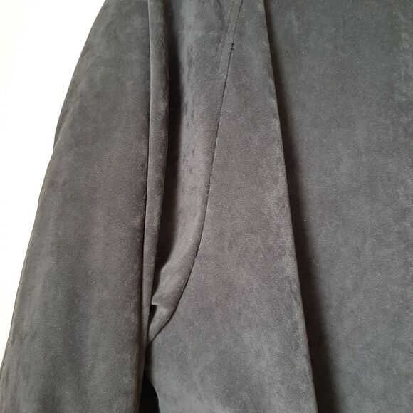 Fleet Street Faux Suede Velvety  Heavy Winter Coat Jacket Brown size Large - Picture 12 of 12